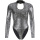 Snake Skin Halter Women Long Sleeve Sexy Bodysuit